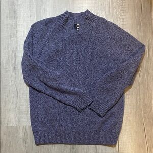 Karen Scott Men's Classic Blue Turtleneck Sweater